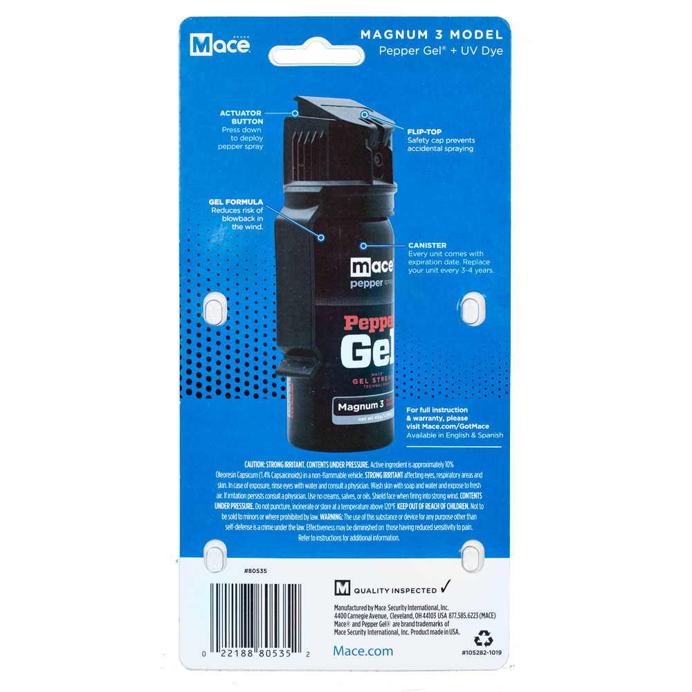 Mace® Pepper Gel with clip view 2